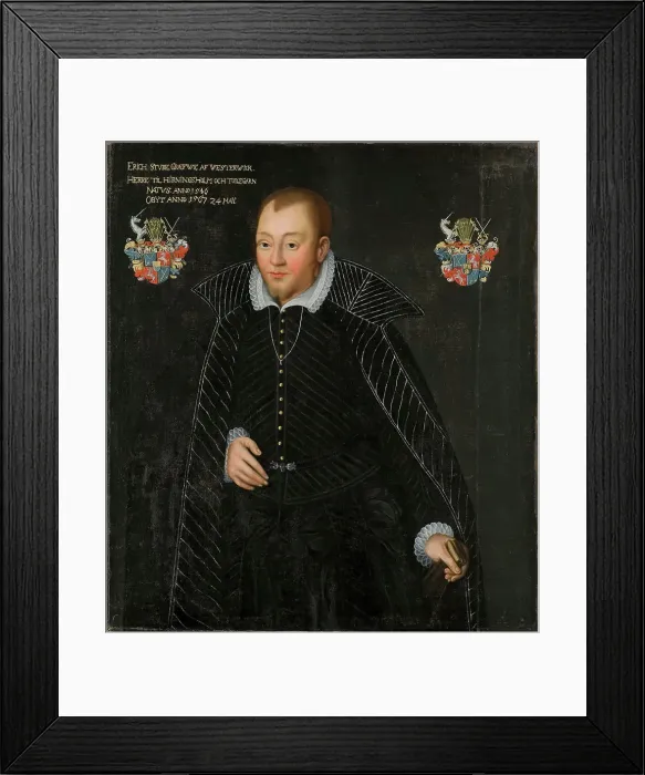 Framed Print : Erik Sture, 1546-1567, baron, c16th century. Creator: Anon Framed Print : Erik Sture, 1546-1567, baron, c16th century. Creator: Anon