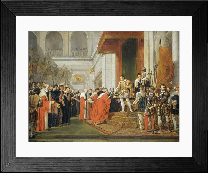 Framed Print : The Union of Utrecht, 1815-1830. Creator: Joseph Denis Odevaere Framed Print : The Union of Utrecht, 1815-1830. Creator: Joseph Denis Odevaere