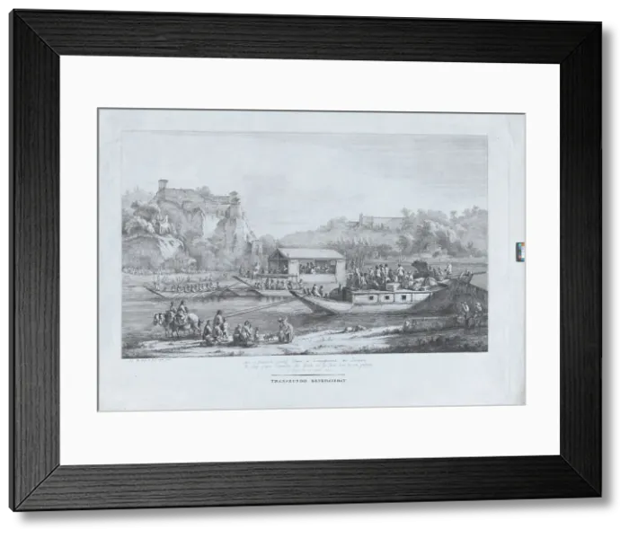 Framed Print : Papal Promenade Along The Saône, 1805. Creator: Jean-Jacques de Boissieu Framed Print : Papal Promenade Along The Saône, 1805. Creator: Jean-Jacques de Boissieu