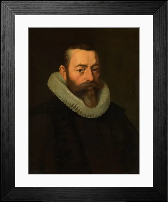 Framed Print : Portrait of Pieter Dircksz Hasselaer (1554-1616), after c.1610. Creator: Unknown Framed Print : Portrait of Pieter Dircksz Hasselaer (1554-1616), after c.1610. Creator: Unknown