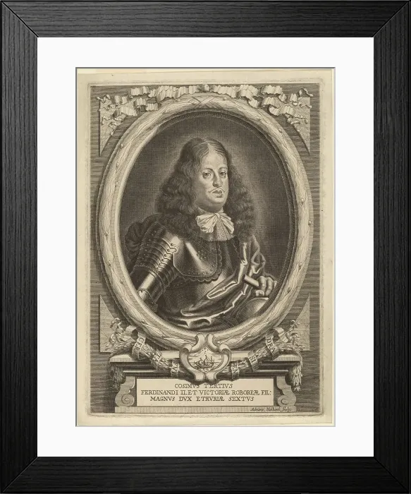 Framed Print : Cosimo III, Grand Duke of Tuscany, before 1691. Creator: Adriaen Haelwegh Framed Print : Cosimo III, Grand Duke of Tuscany, before 1691. Creator: Adriaen Haelwegh