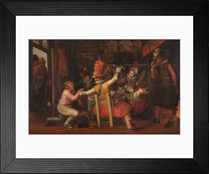 Framed Print : The Peasant's Misfortune, after c.1619. Creator: Unknown Framed Print : The Peasant's Misfortune, after c.1619. Creator: Unknown
