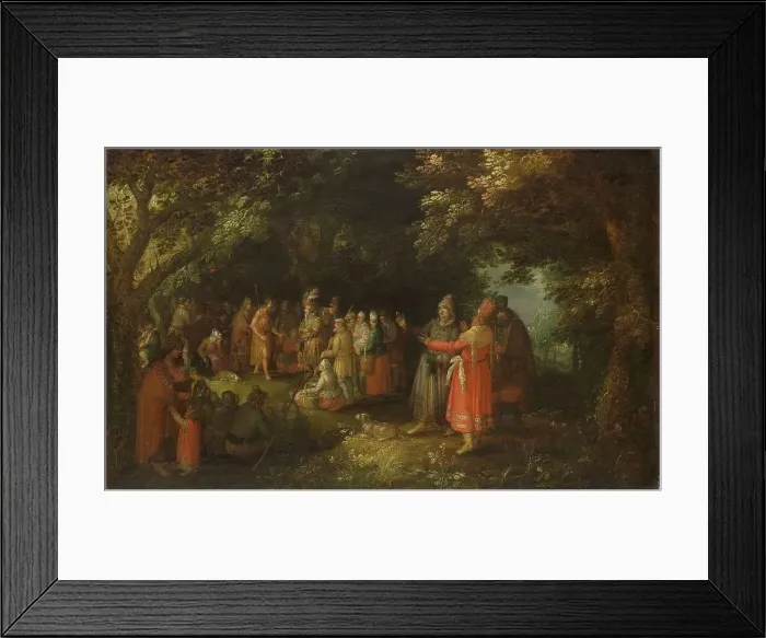 Framed Print : The Preaching of St John the Baptist, c.1610. Creator: David Vinckboons Framed Print : The Preaching of St John the Baptist, c.1610. Creator: David Vinckboons