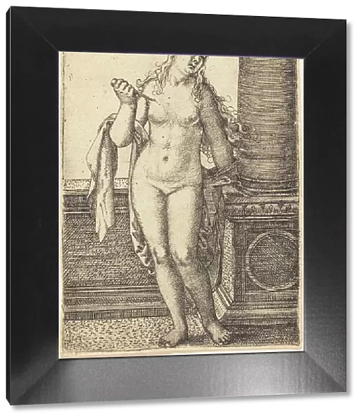Lucretia Standing at a Column, c. 1520. Creator: Barthel Beham