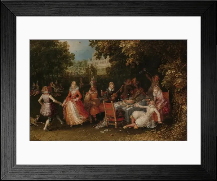 Framed Print : The Fête Champêtre, c.1610. Creator: David Vinckboons Framed Print : The Fête Champêtre, c.1610. Creator: David Vinckboons