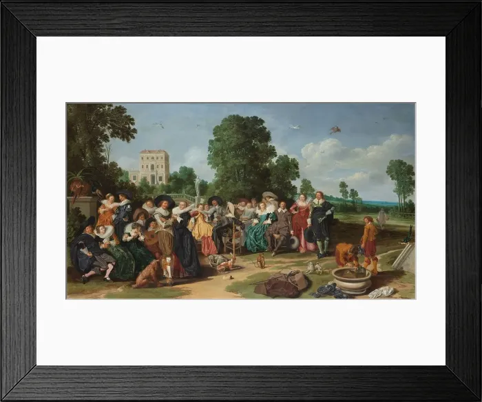 Framed Print : The Fête champêtre, 1627. Creator: Dirck Hals Framed Print : The Fête champêtre, 1627. Creator: Dirck Hals