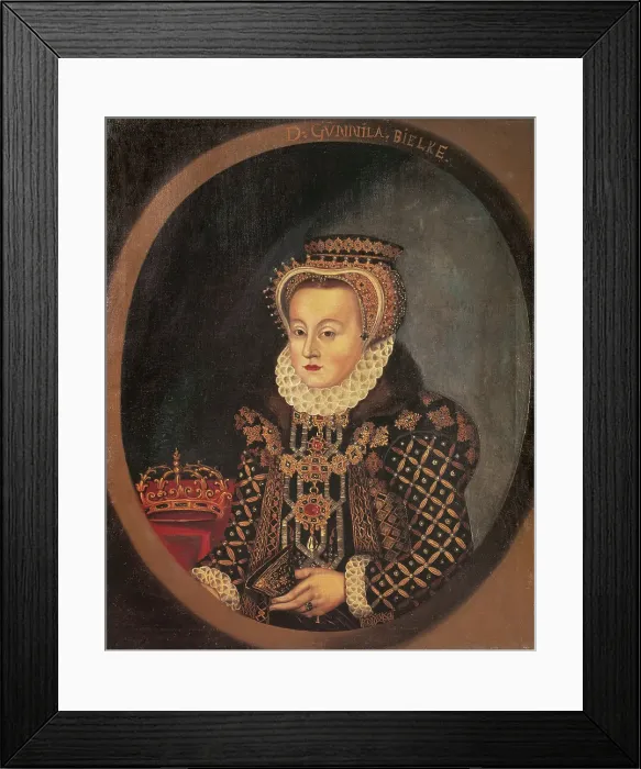 Framed Print : Gunilla Bielke, 1568-1597, Queen of Sweden, c16th century. Creator: Anon Framed Print : Gunilla Bielke, 1568-1597, Queen of Sweden, c16th century. Creator: Anon