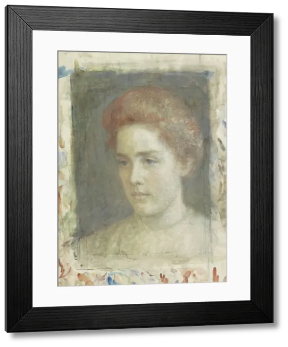 Framed Print : Portrait of Miss Wiedenbruggen, 1874-1925. Creator: Jan Veth Framed Print : Portrait of Miss Wiedenbruggen, 1874-1925. Creator: Jan Veth