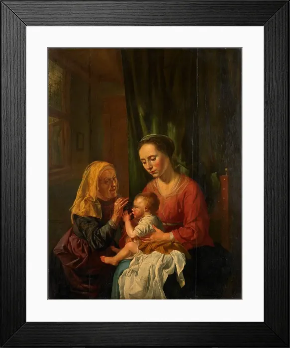 Framed Print : Virgin and Child with St Anne, 1630. Creator: Dirck van Hoogstraten Framed Print : Virgin and Child with St Anne, 1630. Creator: Dirck van Hoogstraten