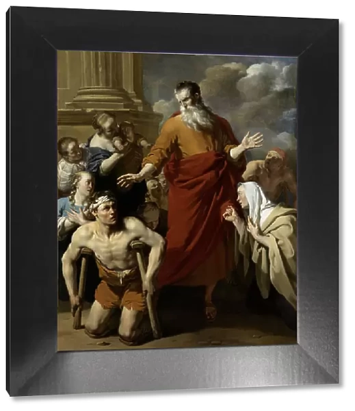 Paul healing a man who could not walk, 1663. Creator: Karel Du Jardin