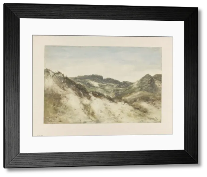 Framed Print : Duin landscape at Zorgvliet, 1880. Creator: Johannes Gysbert Vogel Framed Print : Duin landscape at Zorgvliet, 1880. Creator: Johannes Gysbert Vogel
