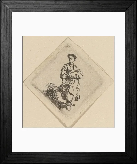 Framed Print : The Woman with the Jug, Standing. Creator: Cornelis Bega Framed Print : The Woman with the Jug, Standing. Creator: Cornelis Bega
