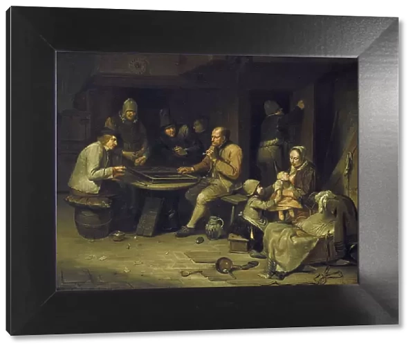 An Inn with Backgammon Players, 1669. Creator: Egbert van Heemskerck I
