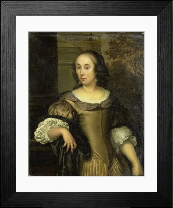 Framed Print : Portrait of a young woman, c.1650-c.1670. Creator: Eglon Hendrik van der Neer Framed Print : Portrait of a young woman, c.1650-c.1670. Creator: Eglon Hendrik van der Neer
