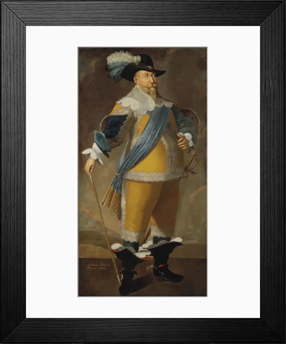 Framed Print : Gustav II Adolf, 1594-1632, King of Sweden, c17th century. Creator: Anon Framed Print : Gustav II Adolf, 1594-1632, King of Sweden, c17th century. Creator: Anon