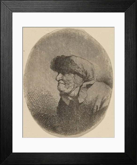 Framed Print : Bust of an Old Woman. Creator: Cornelis Bega Framed Print : Bust of an Old Woman. Creator: Cornelis Bega