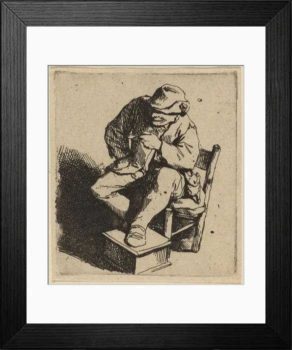 Framed Print : The Smoker. Creator: Cornelis Bega Framed Print : The Smoker. Creator: Cornelis Bega
