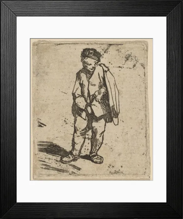 Framed Print : Man in a Short Cloak. Creator: Cornelis Bega Framed Print : Man in a Short Cloak. Creator: Cornelis Bega