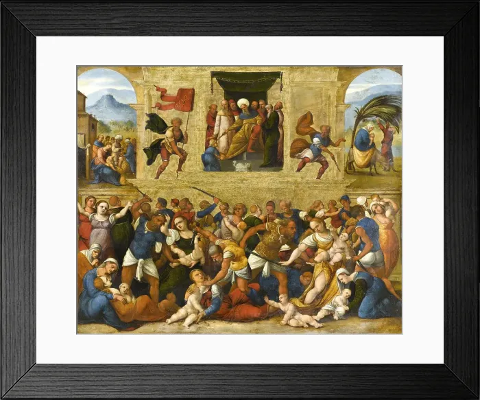 Framed Print : Massacre of the Innocents, 1510-1530. Creator: Ludovico Mazzolino Framed Print : Massacre of the Innocents, 1510-1530. Creator: Ludovico Mazzolino