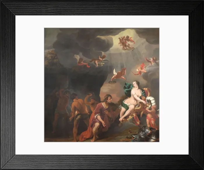 Framed Print : Aeneas Receiving a New Set of Armour from Venus, 1660-1663. Creator: Ferdinand Bol Framed Print : Aeneas Receiving a New Set of Armour from Venus, 1660-1663. Creator: Ferdinand Bol