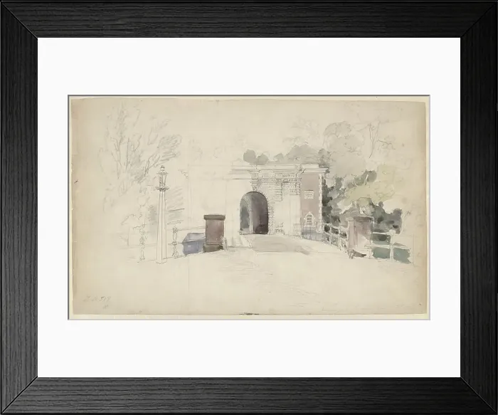 Framed Print : The Kennemer or Nieuwpoort in Haarlem, 1837-1888. Creator: Johannes Josephus Destree Framed Print : The Kennemer or Nieuwpoort in Haarlem, 1837-1888. Creator: Johannes Josephus Destree