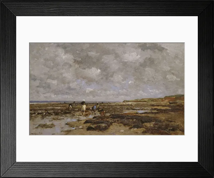 Framed Print : Clam-Pickers in Villerville. Creator: Wilhelm von Gegerfelt Framed Print : Clam-Pickers in Villerville. Creator: Wilhelm von Gegerfelt