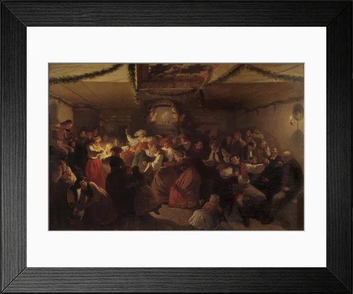 Framed Print : A Wedding Party from Vingåker, 1857. Creator: Vilhelm Wallander Framed Print : A Wedding Party from Vingåker, 1857. Creator: Vilhelm Wallander