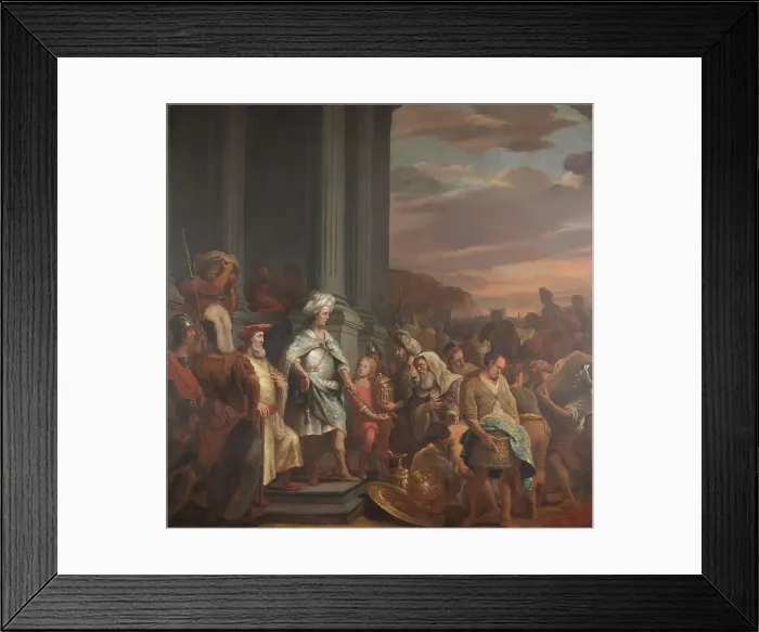 Framed Print : King Cyrus Handing over the Treasure Looted from the Temple of Jerusalem, 1655-1669. Creator: Ferdinand Bol Framed Print : King Cyrus Handing over the Treasure Looted from the Temple of Jerusalem, 1655-1669. Creator: Ferdinand Bol
