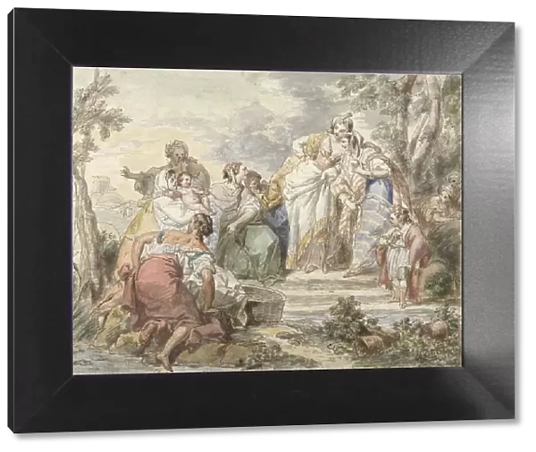 The discovery of Moses, 1744-1781. Creator: Jean Baptiste Le Prince