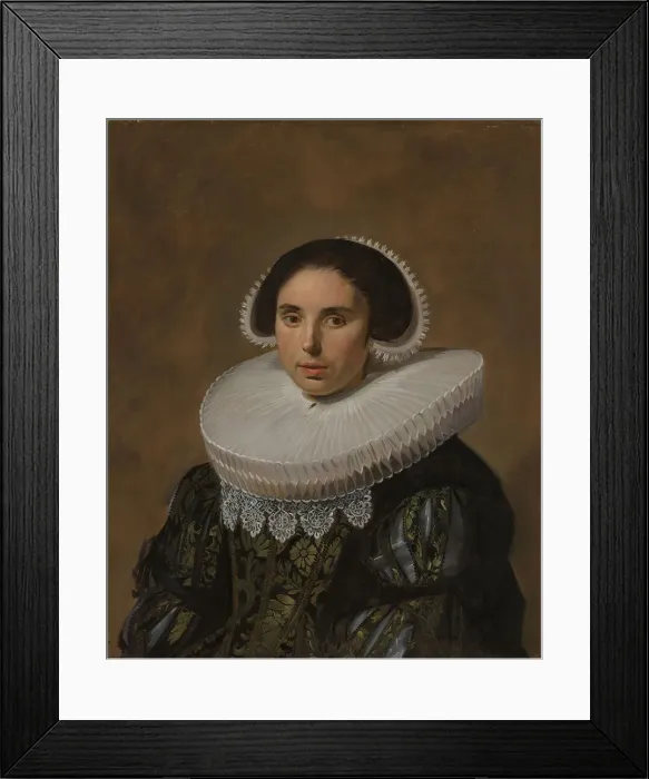 Framed Print : Portrait of a Woman, c.1635. Creator: Frans Hals Framed Print : Portrait of a Woman, c.1635. Creator: Frans Hals