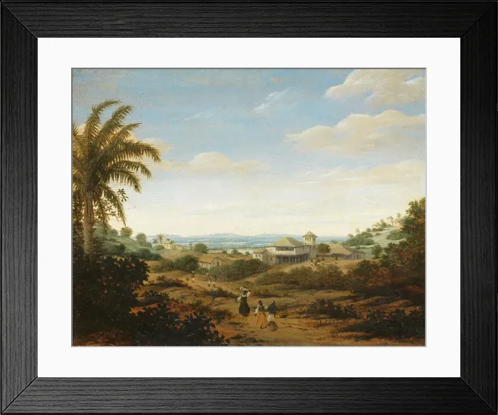 Framed Print : Landscape on the Rio Senhor de Engenho, Brazil, 1670-1680. Creator: Frans Post Framed Print : Landscape on the Rio Senhor de Engenho, Brazil, 1670-1680. Creator: Frans Post