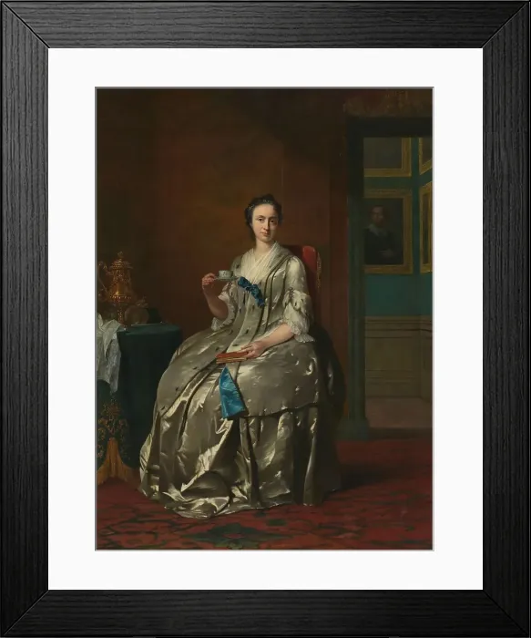 Framed Print : Portrait of Machteld Muilman, c.1745-c.1747. Creator: Frans van der Mijn Framed Print : Portrait of Machteld Muilman, c.1745-c.1747. Creator: Frans van der Mijn