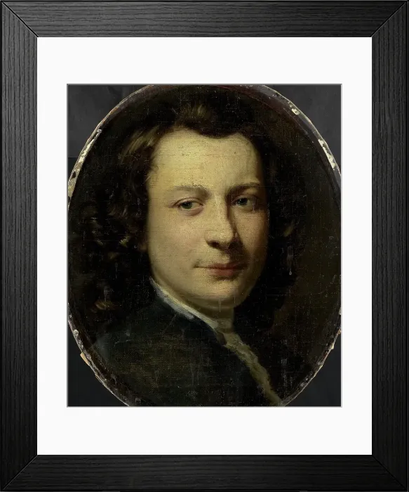 Framed Print : Portrait of George van der Myn, Painter, 1750-1763. Creator: Frans van der Mijn Framed Print : Portrait of George van der Myn, Painter, 1750-1763. Creator: Frans van der Mijn