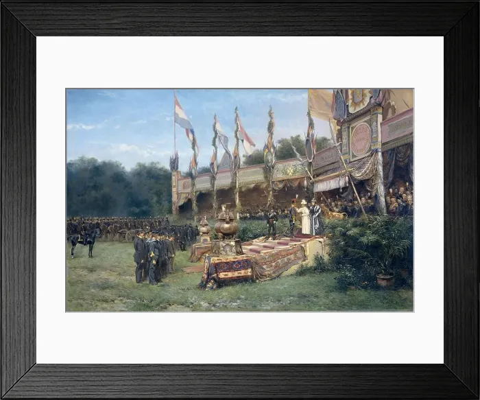 Framed Print : Presentation of the Lombok Cross by Queen Wilhelmina...The Hague, 6 July 1895, (1895). Creator: Johann Mari Henri ten Kate Framed Print : Presentation of the Lombok Cross by Queen Wilhelmina...The Hague, 6 July 1895, (1895). Creator: Johann Mari Henri ten Kate