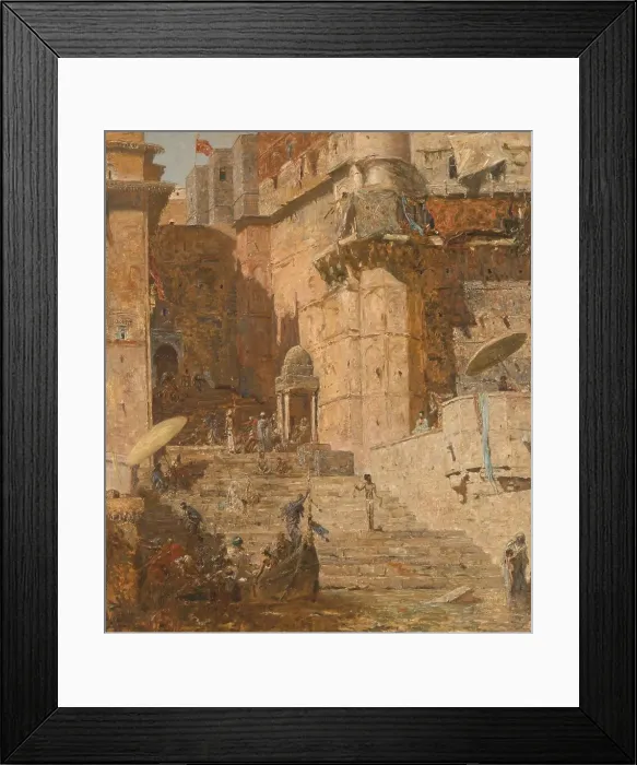 Framed Print : Benares, 1913, 1913. Creator: Marius Bauer Framed Print : Benares, 1913, 1913. Creator: Marius Bauer