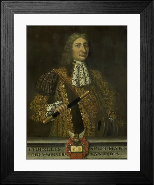 Framed Print : Portrait of Cornelis Speelman, Governor-General of the Dutch East Indies, 1750-1800. Creator: Unknown Framed Print : Portrait of Cornelis Speelman, Governor-General of the Dutch East Indies, 1750-1800. Creator: Unknown