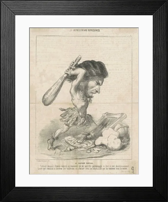 Framed Print : J. Martial Bineau (2nd Plate), 19th century. Creator: Honore Daumier Framed Print : J. Martial Bineau (2nd Plate), 19th century. Creator: Honore Daumier