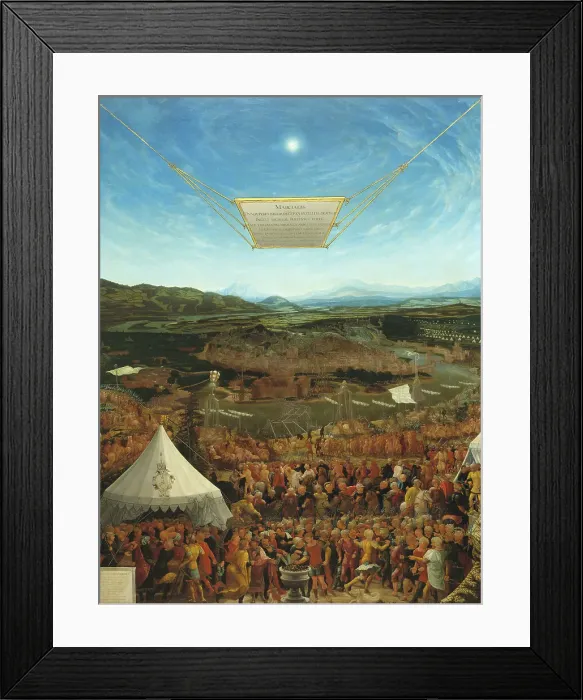 Framed Print : Mucius Scaevola before King Porsenna, 1533. Creator: Abraham Schöpfer Framed Print : Mucius Scaevola before King Porsenna, 1533. Creator: Abraham Schöpfer