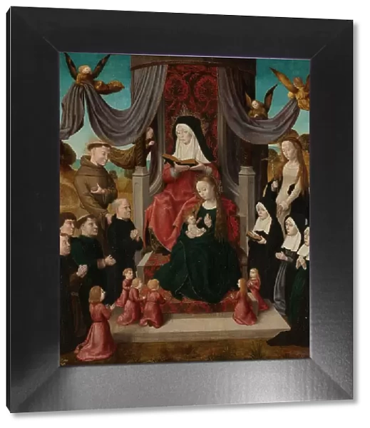 Virgin and Child with Saint Anne and Saints Francis and Lidwina, with Donors (Anna Selbdritt), c.149 Creator: Master of the Saint John Altarpiece
