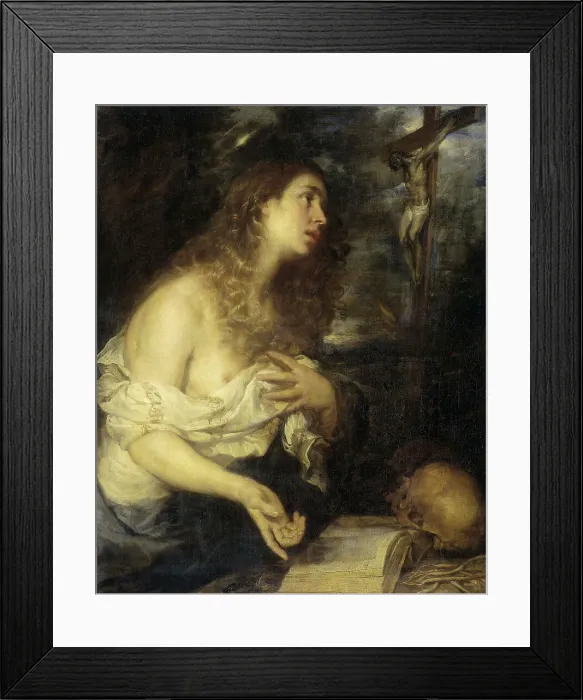 Framed Print : The Penitent Mary Magdalene, 1661. Creator: Mateo Cerezo the Younger Framed Print : The Penitent Mary Magdalene, 1661. Creator: Mateo Cerezo the Younger