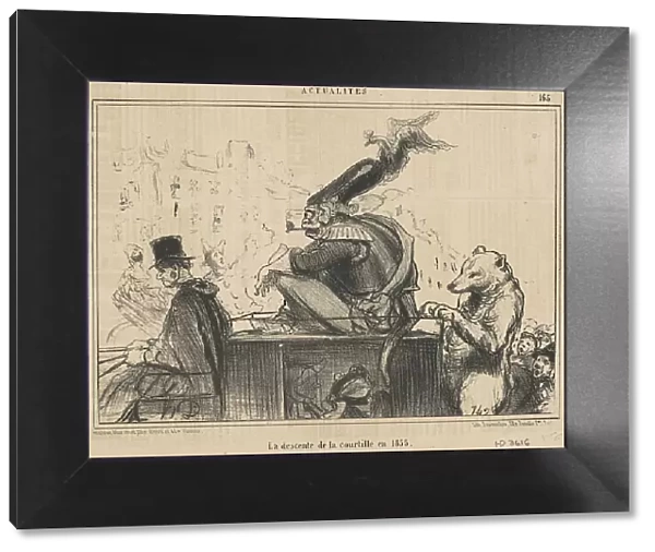La descente de la courtille en 1855, 19th century. Creator: Honore Daumier
