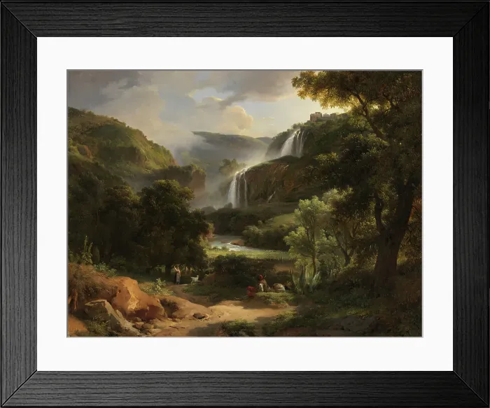 Framed Print : Marble Falls at Terni, Italy, 1820. Creator: Achille Etna Michallon Framed Print : Marble Falls at Terni, Italy, 1820. Creator: Achille Etna Michallon
