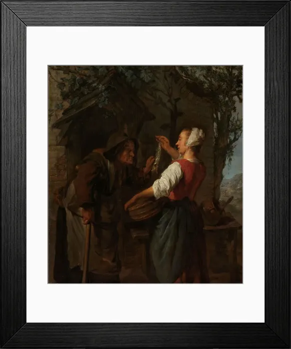 Framed Print : The Herring-Seller, c.1661-c.1662. Creator: Gabriel Metsu Framed Print : The Herring-Seller, c.1661-c.1662. Creator: Gabriel Metsu
