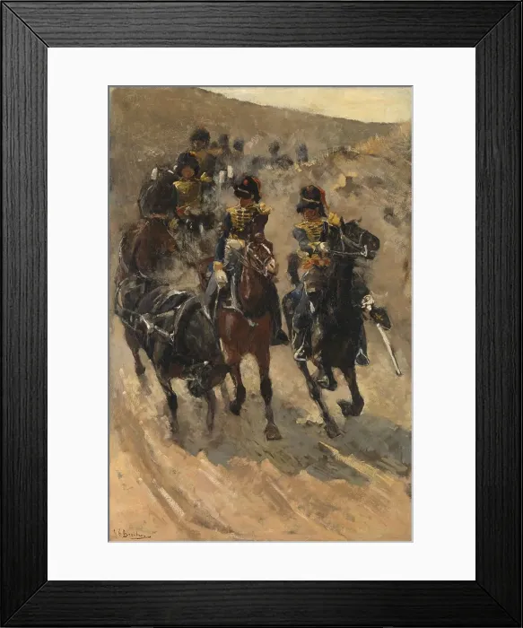 Framed Print : The Yellow Riders, 1885-1886. Creator: George Hendrik Breitner Framed Print : The Yellow Riders, 1885-1886. Creator: George Hendrik Breitner