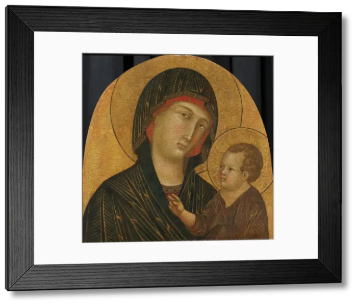Framed Print : Virgin and Child, c.1300. Creator: Master of the Badia a Isola Maesta Framed Print : Virgin and Child, c.1300. Creator: Master of the Badia a Isola Maesta