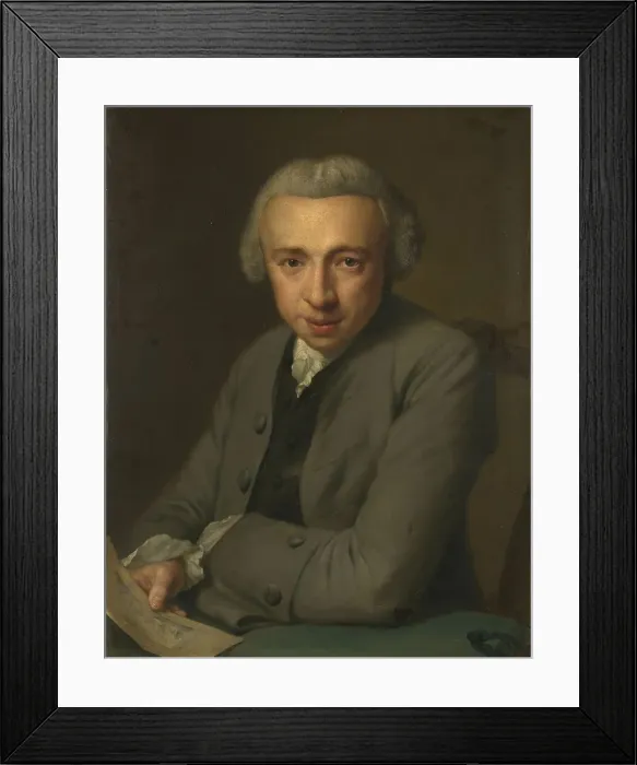 Framed Print : Portrait of Louis Métayer Phz. Goldsmith and Art Collector, 1759. Creator: George van der Myn Framed Print : Portrait of Louis Métayer Phz. Goldsmith and Art Collector, 1759. Creator: George van der Myn
