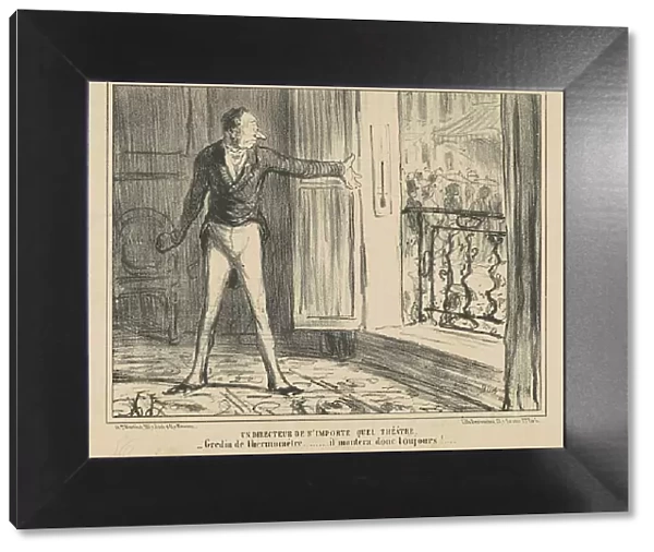 Un directeur de n'importe quel theatre, 19th century. Creator: Honore Daumier