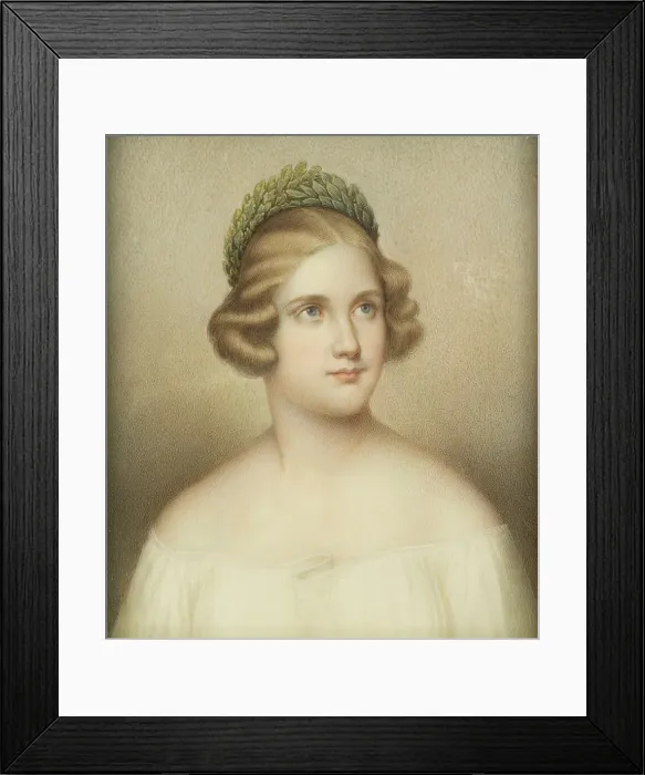 Framed Print : Jenny Lind, 1820-1887, singer. Creator: Adolf Theer Framed Print : Jenny Lind, 1820-1887, singer. Creator: Adolf Theer