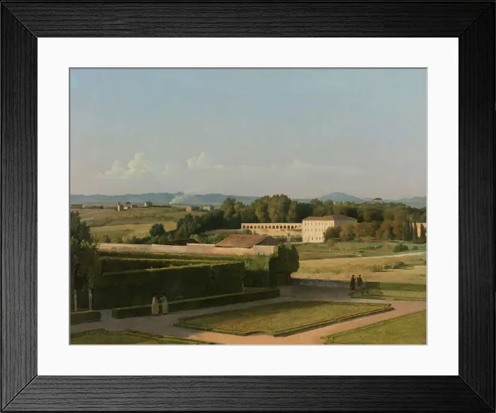 Framed Print : View of the Gardens of Villa Medici, 1811-1816. Creator: Michel Martin Drolling Framed Print : View of the Gardens of Villa Medici, 1811-1816. Creator: Michel Martin Drolling