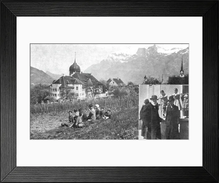 Framed Print : En Exil; Le chateau de Zizers, dans les Grisons, residence d'exil du roi detrone de Baviere... 19 Creator: Unknown Framed Print : En Exil; Le chateau de Zizers, dans les Grisons, residence d'exil du roi detrone de Baviere... 19 Creator: Unknown